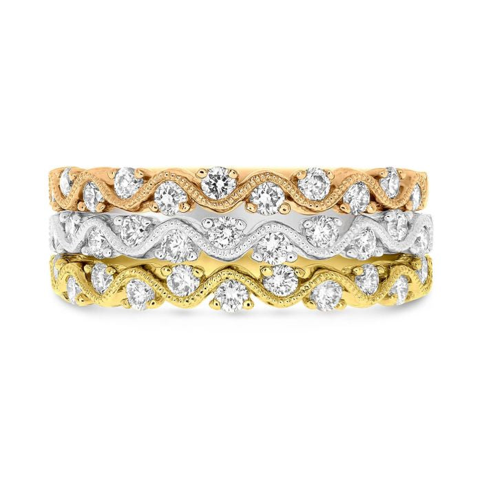 Diamond Wedding Bands  -  Women's
