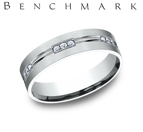 Diamond Wedding Bands  -  Men's