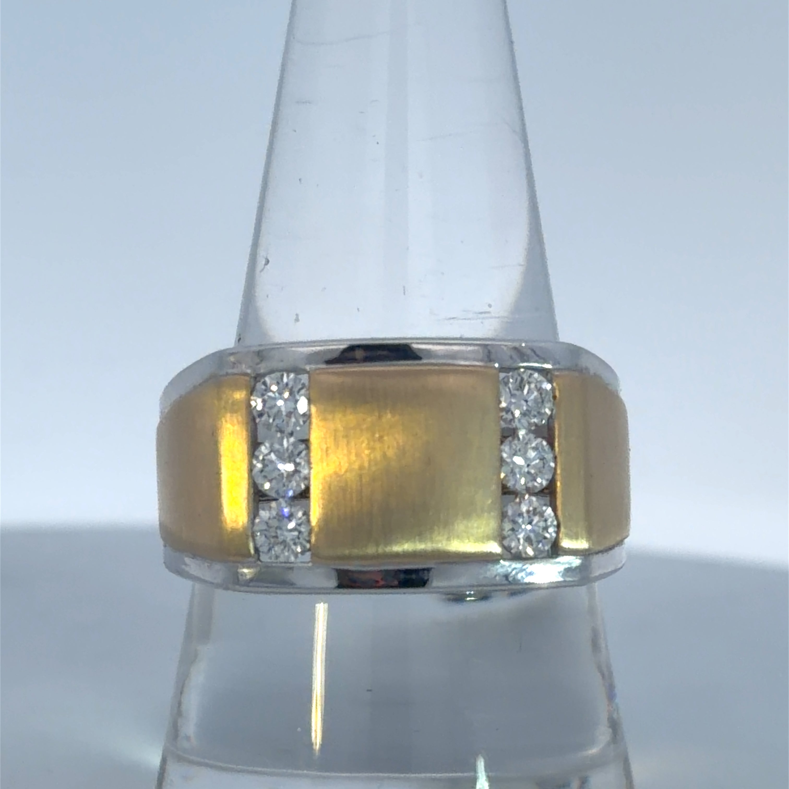 Diamond Wedding Bands  -  Men's
