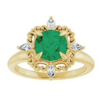 Colored Stone Rings  -  Women's