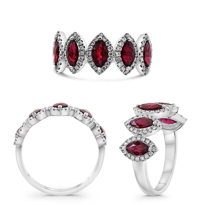 Colored Stone Rings  -  Women's