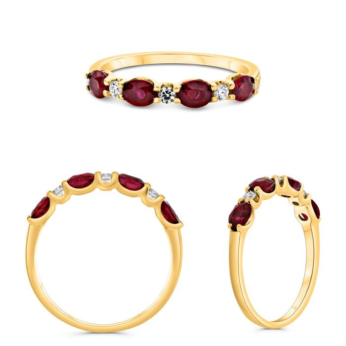 Colored Stone Rings  -  Women's