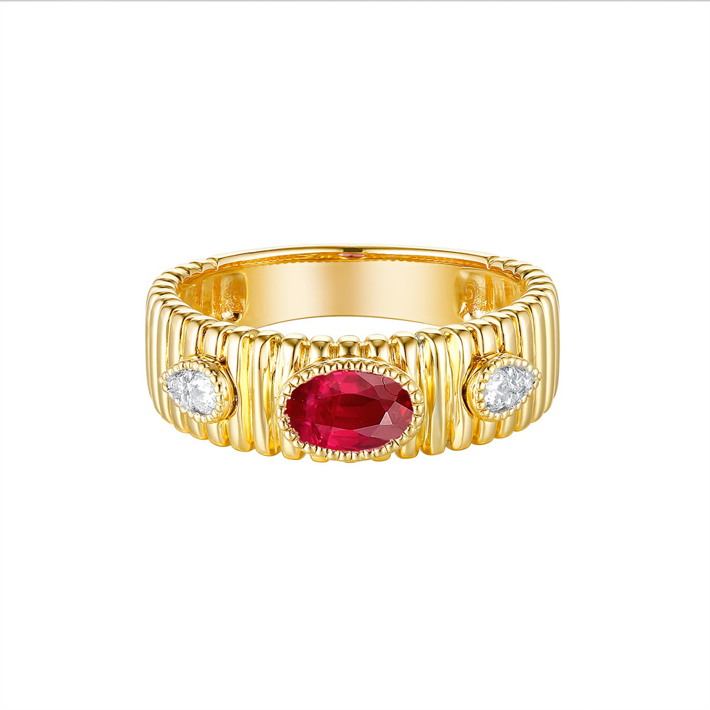 Colored Stone Rings  -  Women's
