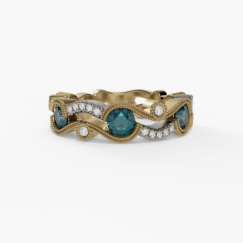Colored Stone Rings  -  Women's