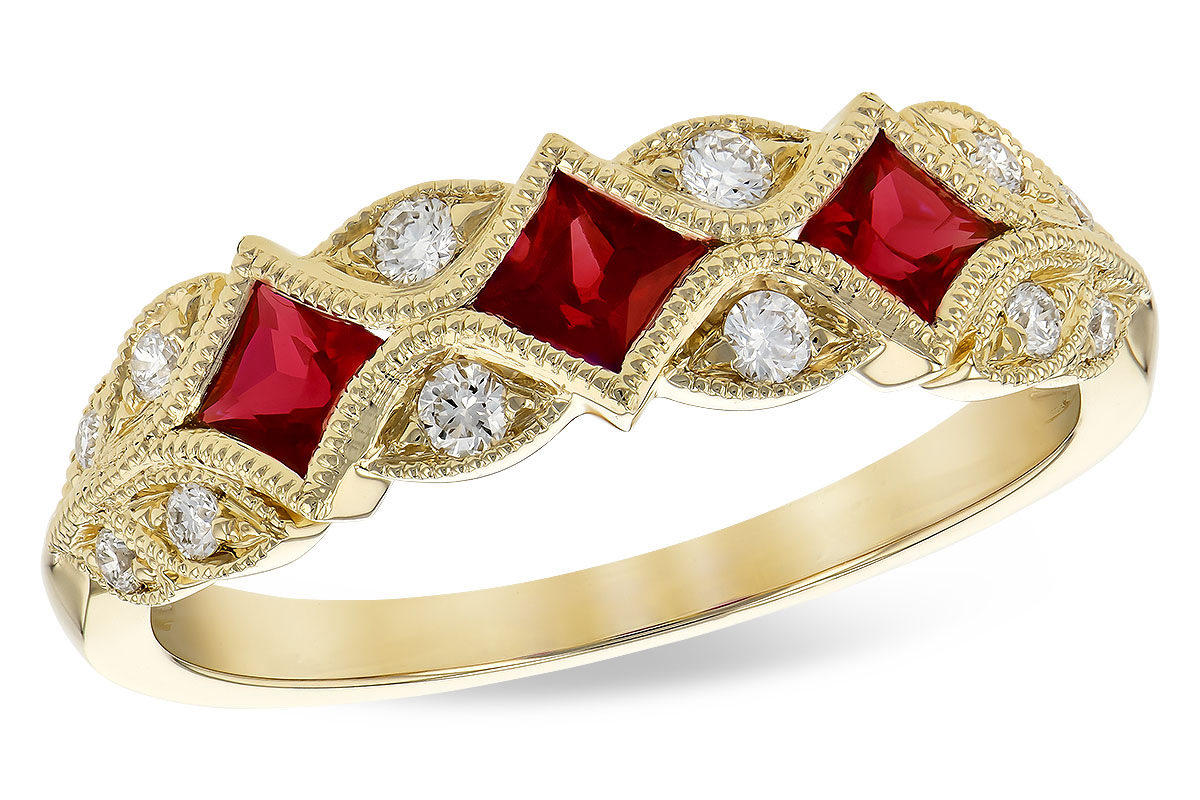Colored Stone Rings  -  Women's