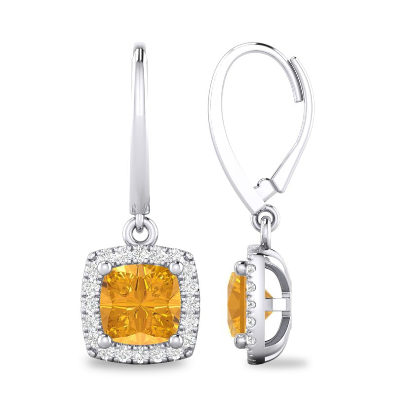 Colored Stone Earrings