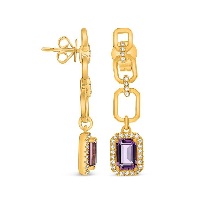 Colored Stone Earrings