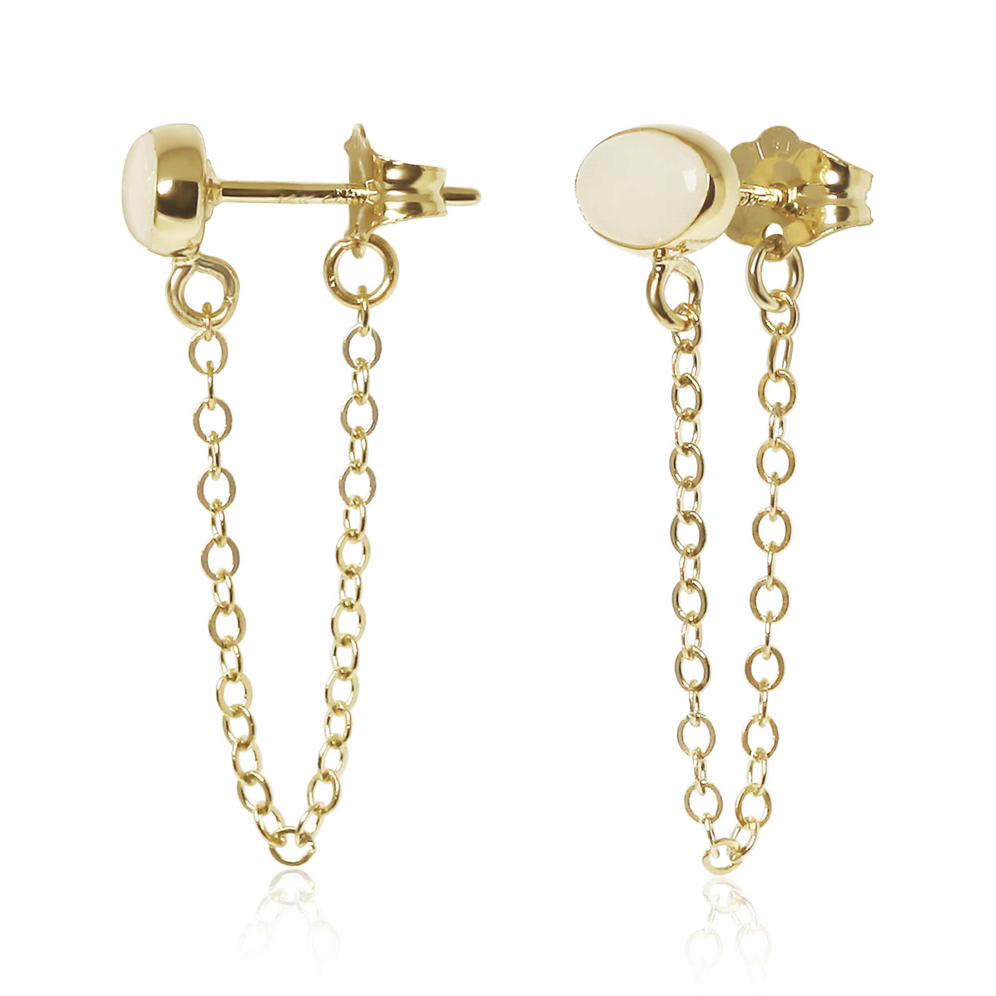 Colored Stone Earrings