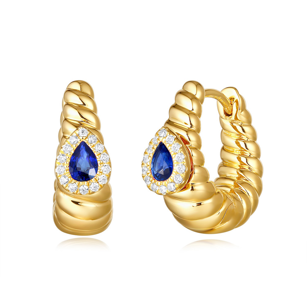 Colored Stone Earrings