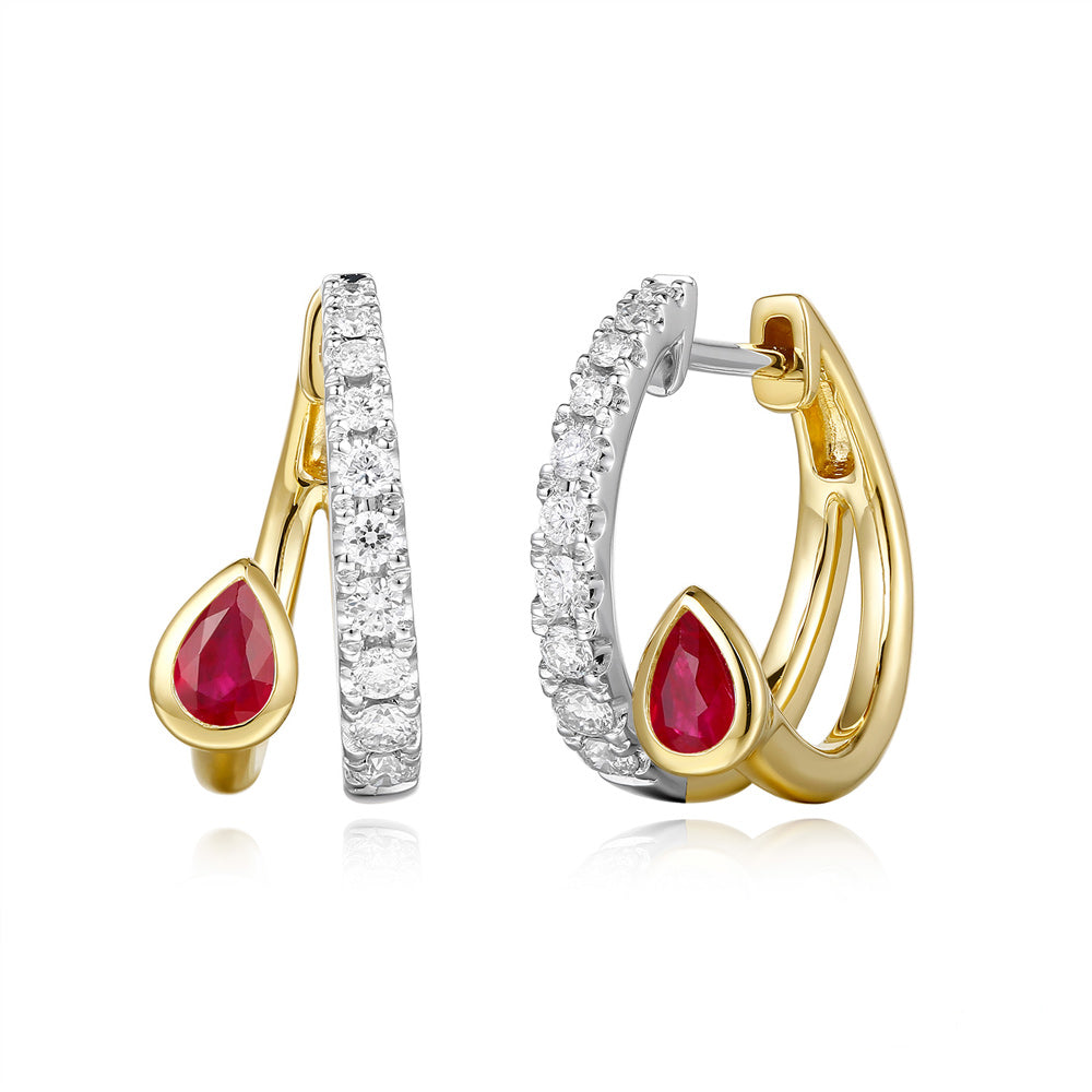 Colored Stone Earrings